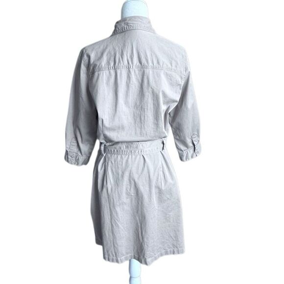 Gloria Vanderbilt Y2K Dress Cotton Button Down Casual SZ 12 - Picture 3 of 15